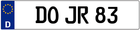 Trailer License Plate